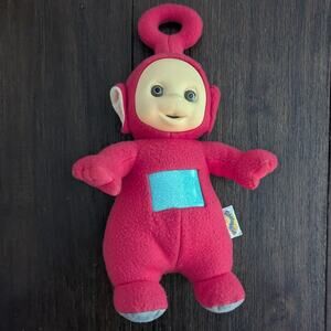 1998 Teletubbies Red Po 15" Talking Plush Stuffed Doll PlaySkool Hasbro Works!